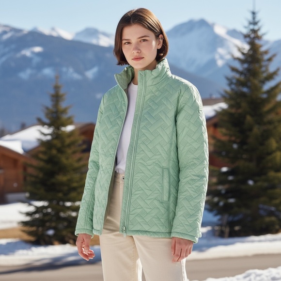 VRHTF Seafoam Quilted Winter Jacket European size Medium Excellent Condition - Picture 14 of 14